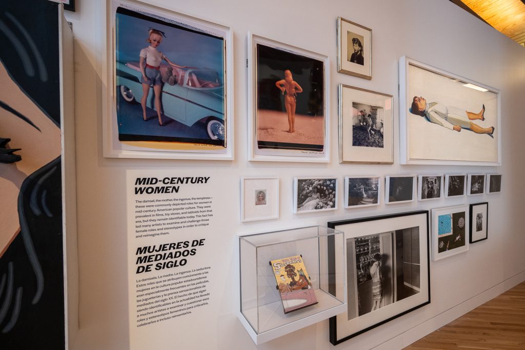 A display in a museum of mid-century women