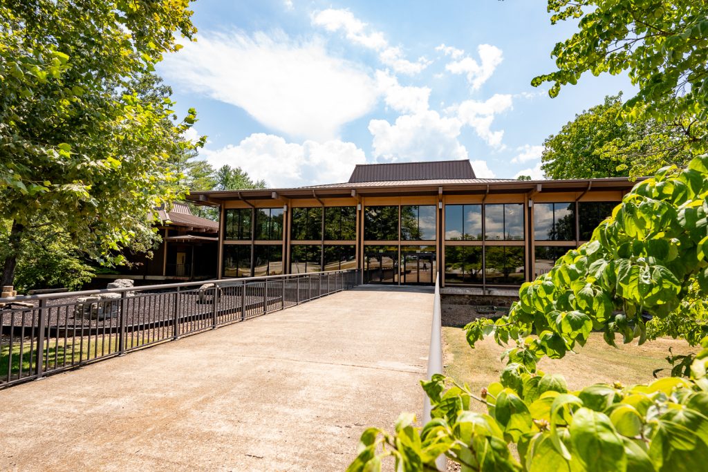 Visitor Center for Blanchard Springs Caverns near Mountain View, Arkansas. 