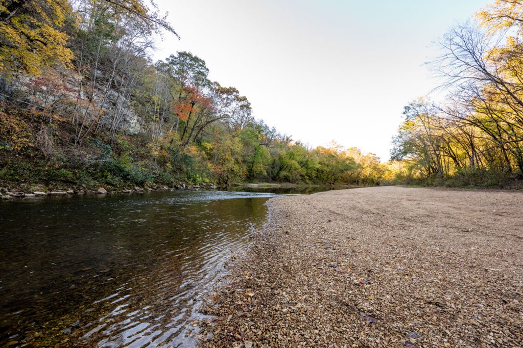 The Buffalo River at Pruitt Landing. 