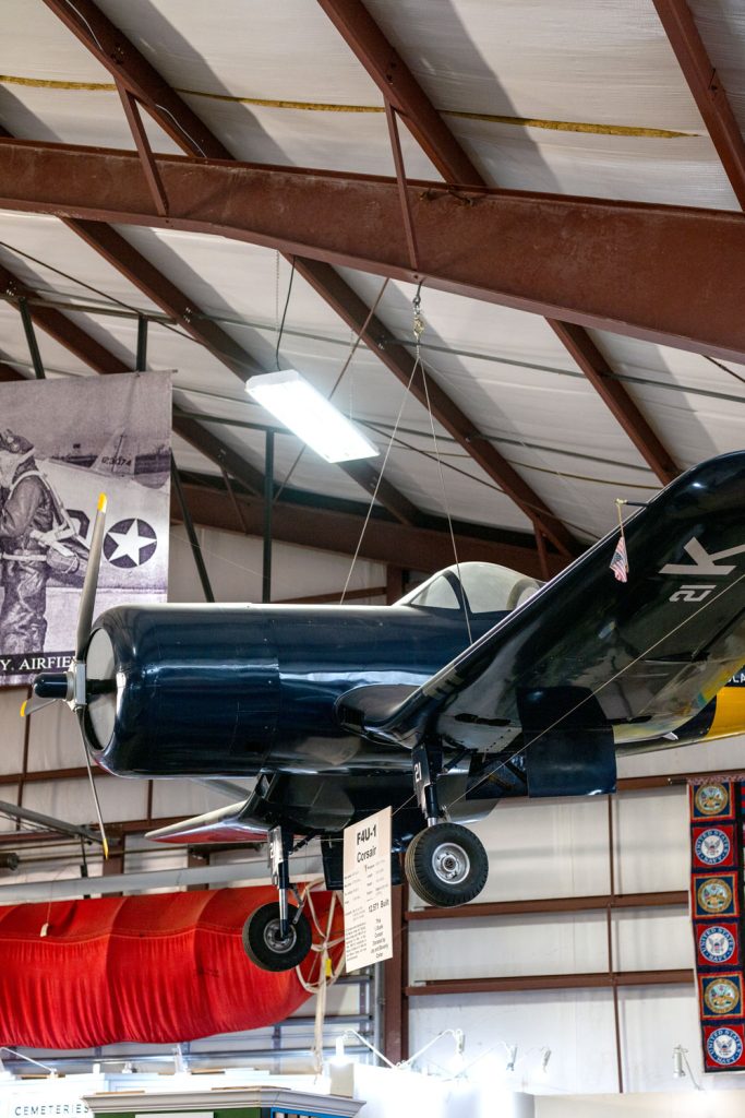 Aircraft in a museum.