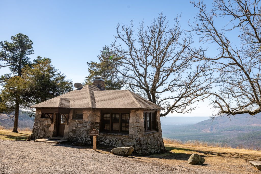 CCC built cabin on Mount Nebo.