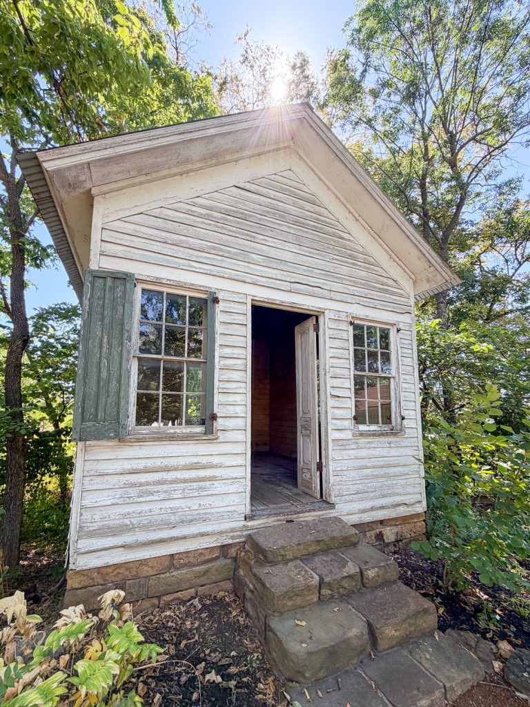 tiny old doctors office that was used in Springdale, Arkansas.